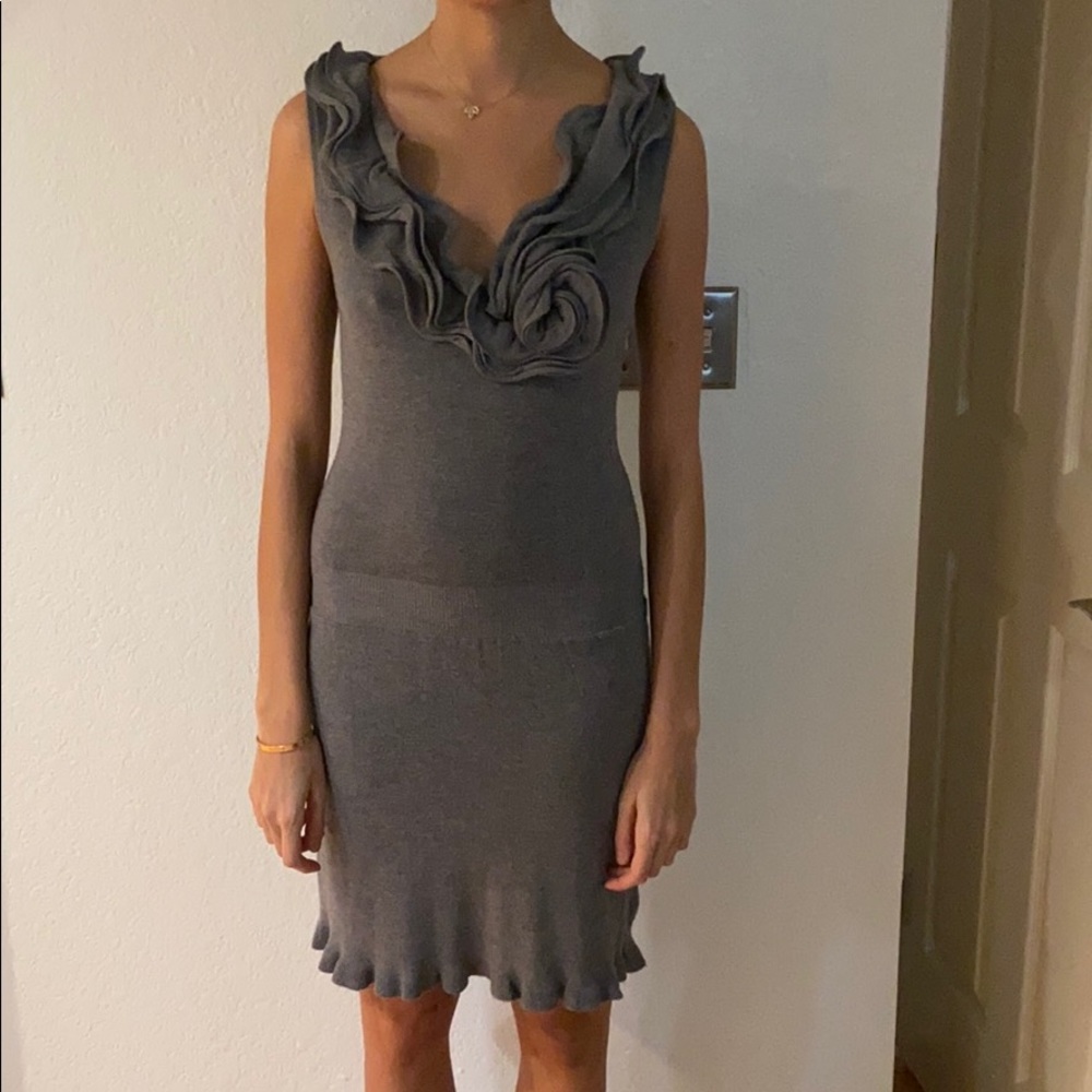 grey dress